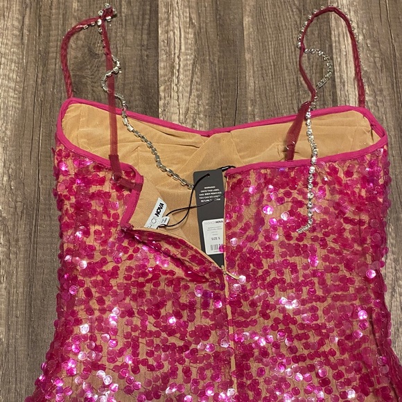 Fashion Nova Hot Pink Sequin Mini Dress - Picture 7 of 7